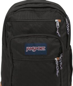 JanSport Cool Backpack, with 15-inch Laptop Sleeve - Large Computer Bag Rucksack with 2 Compartments, Ergonomic Straps, Black